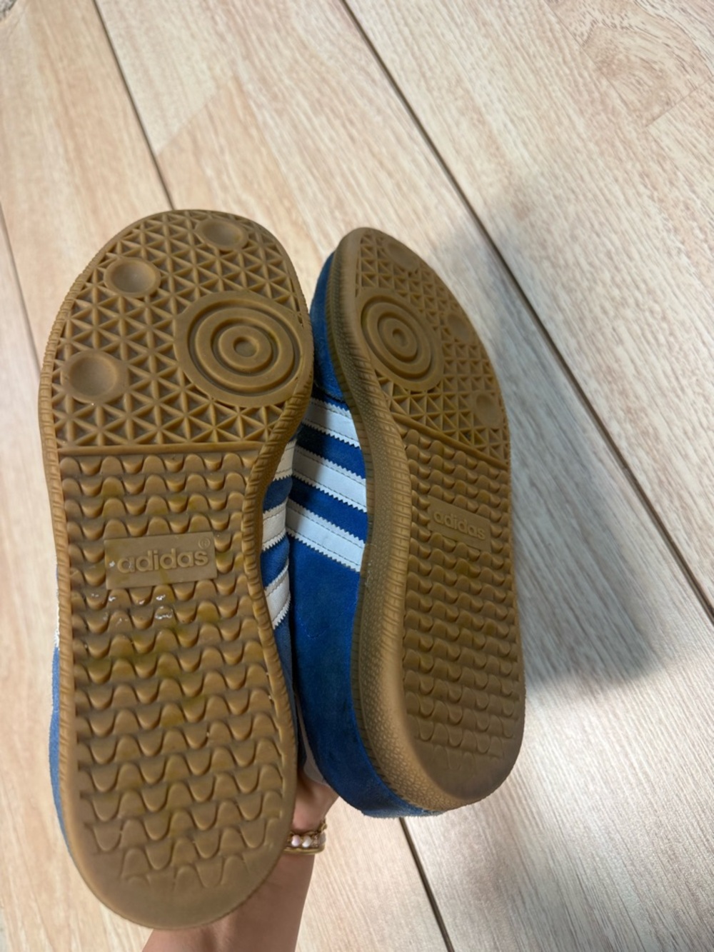 Men’s Adidas Sambas Blue Bird - Picture 6 of 7